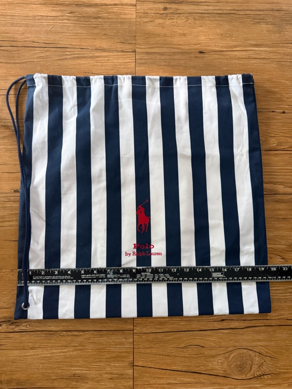 Polo Ralph Lauren Striped Drawstring Dust Bag / Storage Bag - Picture 4 of 7